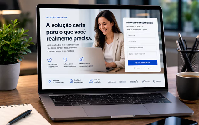 Criação de página para campanhas de marketing