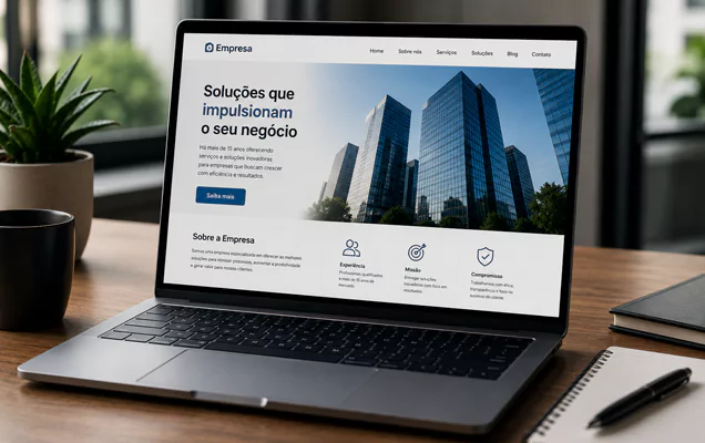Criação de site institucional para empresas