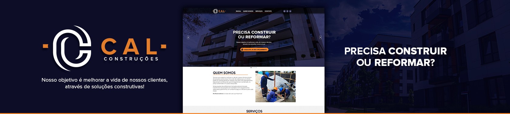 Criação do Site Cal Construções