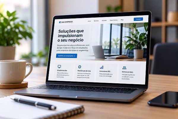 Página inicial de um site empresarial: o que realmente precisa aparecer?