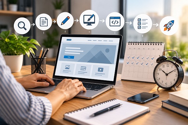 Quanto tempo leva para criar um site profissional?